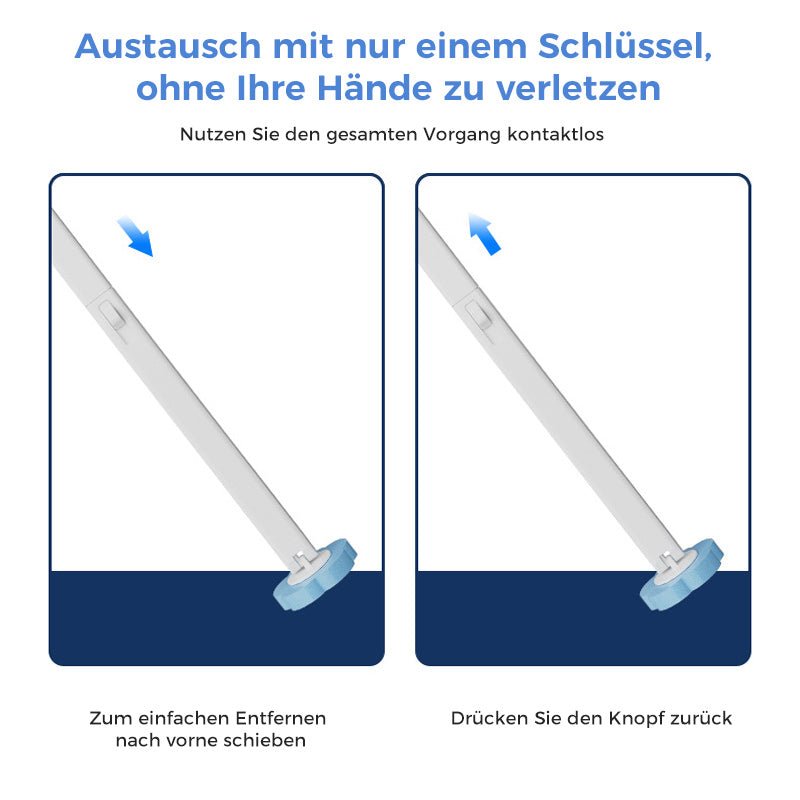 Antibakterielle Einweg-Toilettenbürste | Hygienische Reinigung &amp; Frischer Duft | Einfache Anwendung für sauberes Badezimmer
