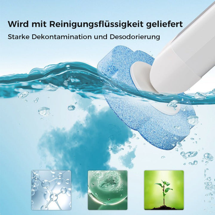 Antibakterielle Einweg-Toilettenbürste | Hygienische Reinigung &amp; Frischer Duft | Einfache Anwendung für sauberes Badezimmer