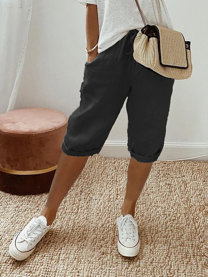 Kurze Hose Mit Kordelzug Für Damen | Sommer