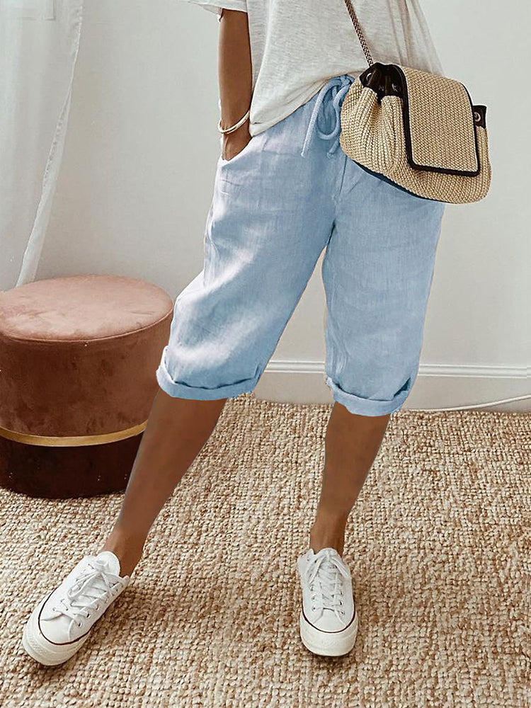 Kurze Hose Mit Kordelzug Für Damen | Sommer