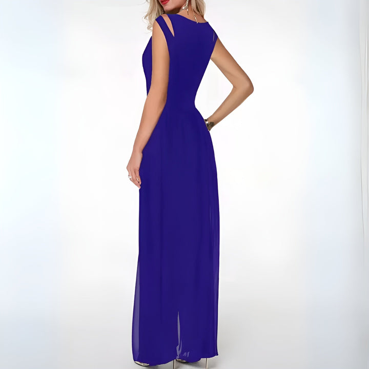 Damen Jumpsuit Ärmellos mit Weitem Bein | Luftiger Sommeroverall mit Fließender Passform | Elegant &amp; Vielseitig