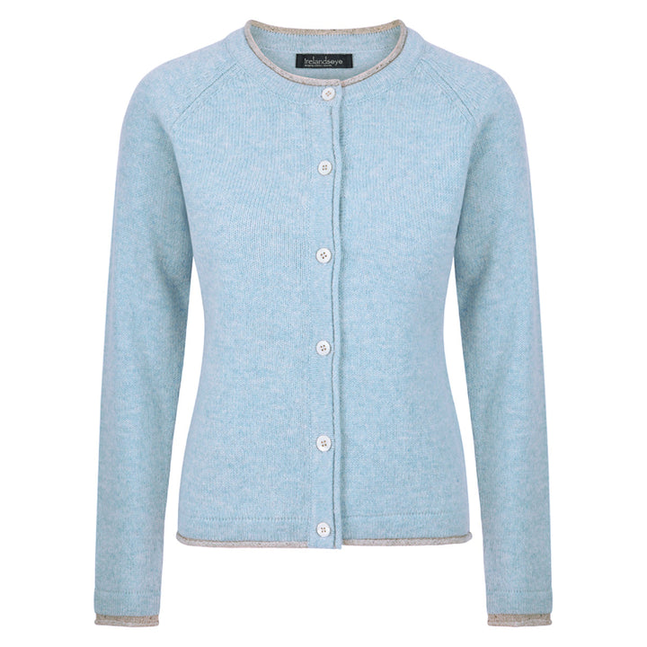 Damen Strickjacke | Kurze Cardigan-Jacke mit Raglanärmeln und geradem Schnitt