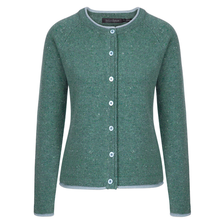 Damen Strickjacke | Kurze Cardigan-Jacke mit Raglanärmeln und geradem Schnitt