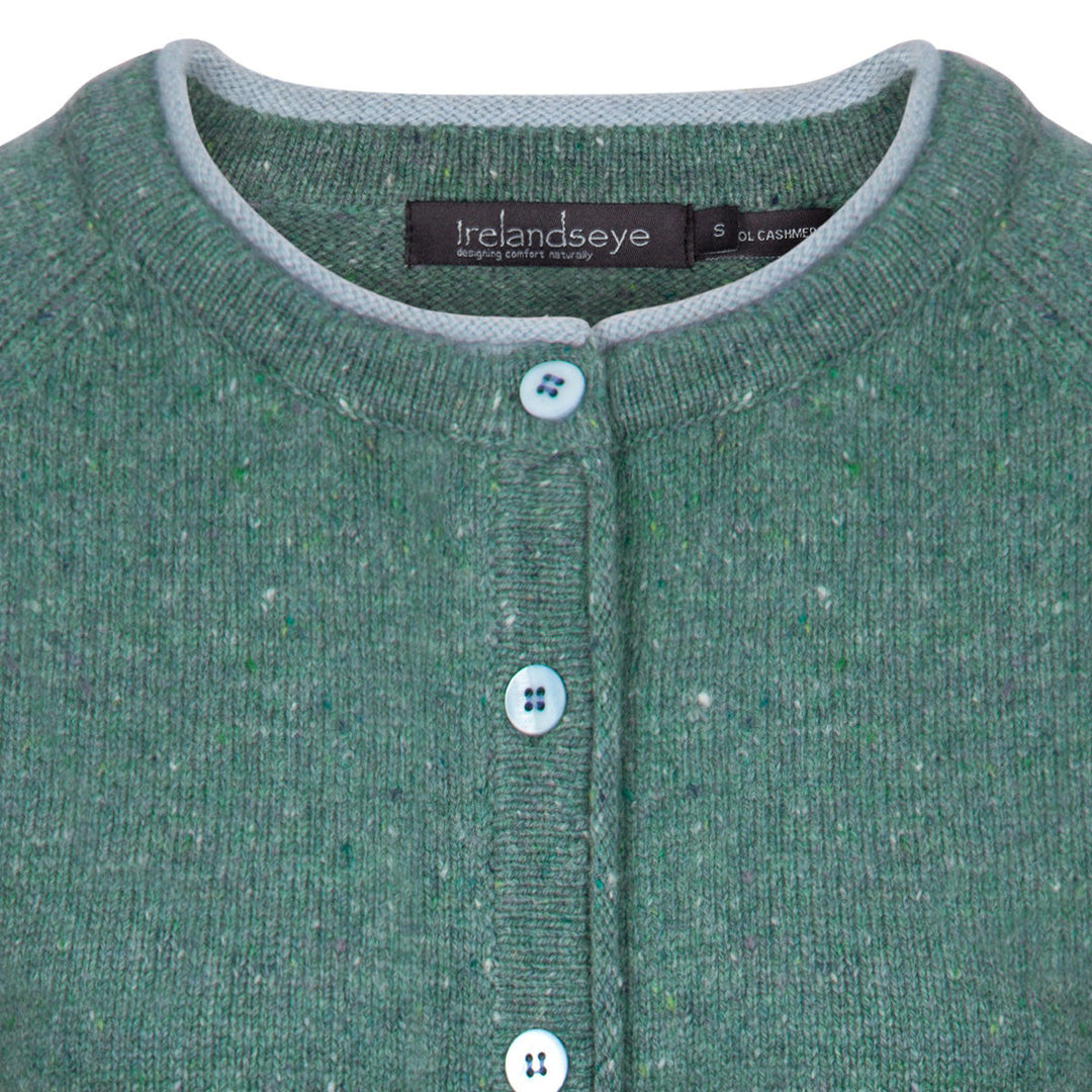 Damen Strickjacke | Kurze Cardigan-Jacke mit Raglanärmeln und geradem Schnitt