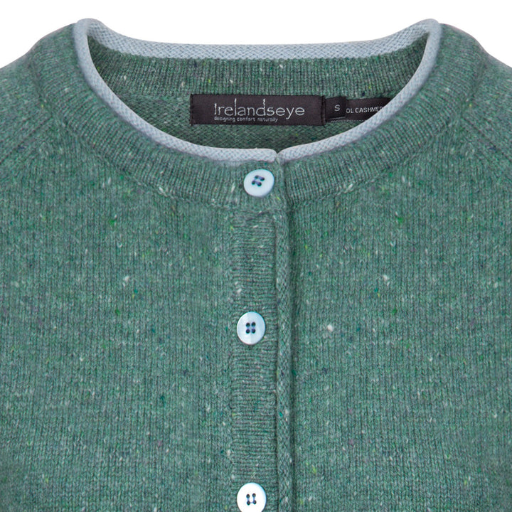 Damen Strickjacke | Kurze Cardigan-Jacke mit Raglanärmeln und geradem Schnitt