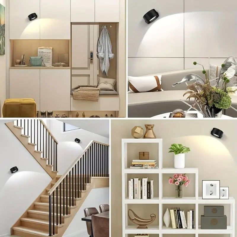 GlühendesWunder™ Lampada LED wireless 360° | Luce ambientale e controllo touch | Ricaricabile e design moderno