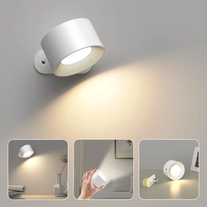 GlühendesWunder™ Lampada LED wireless 360° | Luce ambientale e controllo touch | Ricaricabile e design moderno