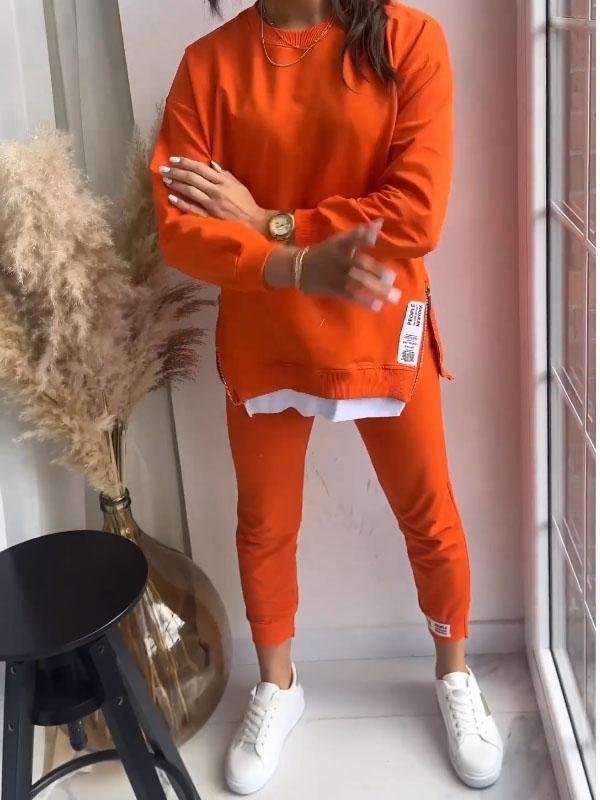 Hilda | Bequemer Alltagsschick Damen Sweatshirt und Hose Set