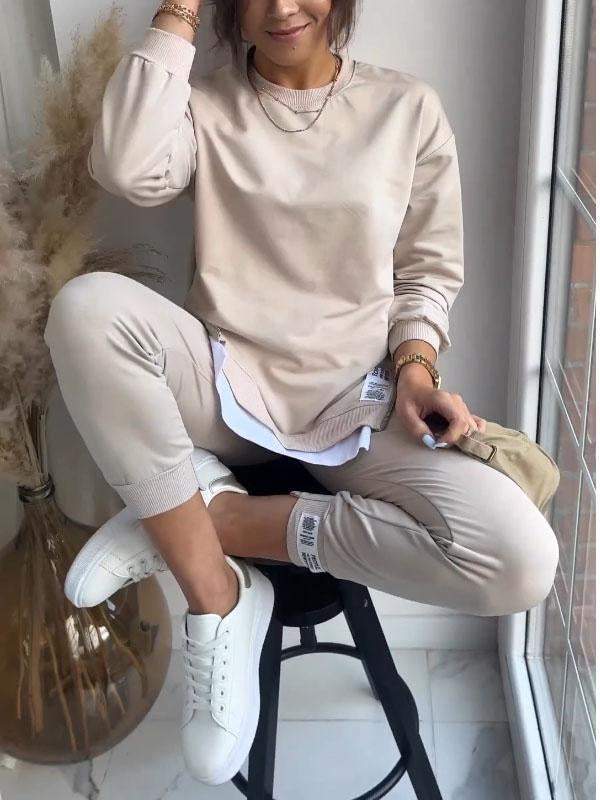 Hilda | Bequemer Alltagsschick Damen Sweatshirt und Hose Set