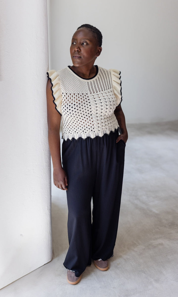 High Waist Culotte | Damenhose mit weiter Passform aus Viskose