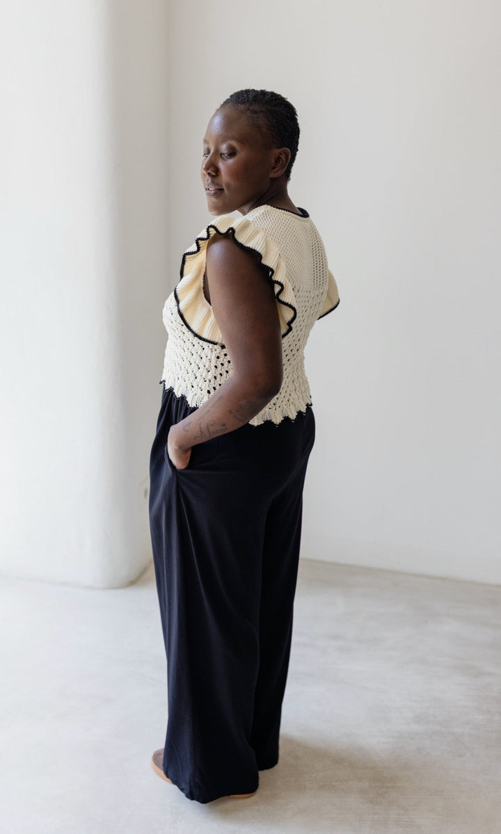 High Waist Culotte | Damenhose mit weiter Passform aus Viskose