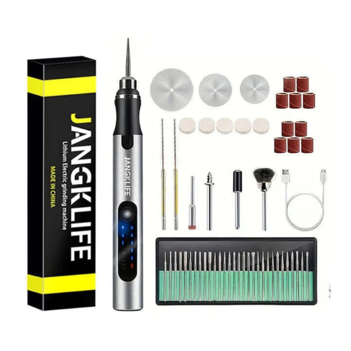Rotating precision hand tool for DIY | compact &amp; portable for fine work | ideal for engraving, grinding, polishing &amp; crafting
