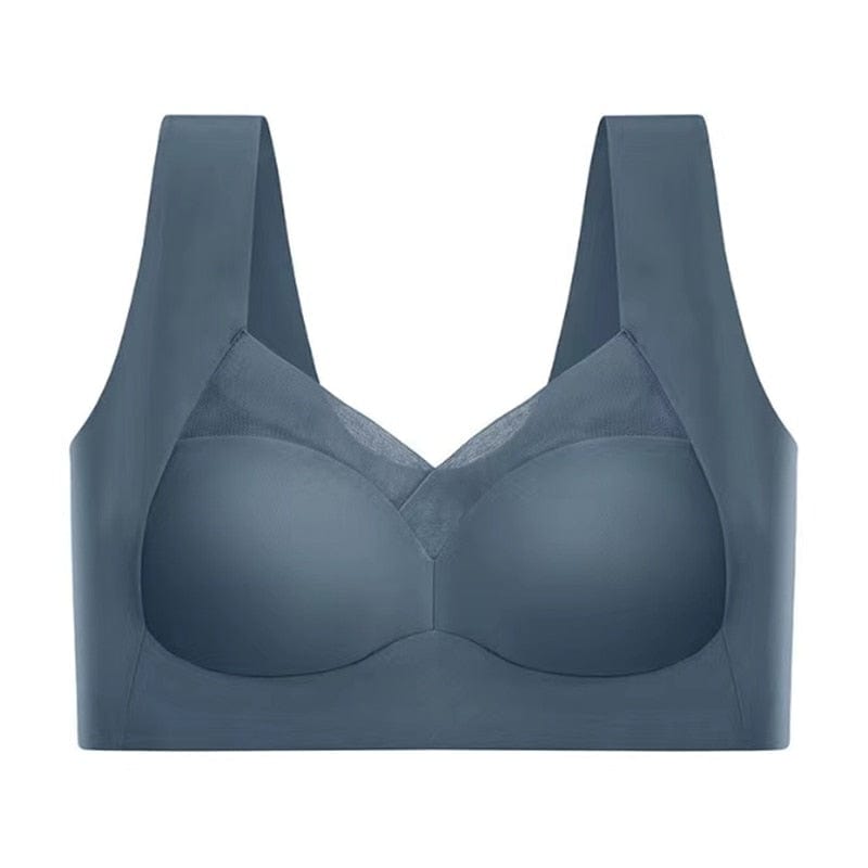 Damen Push-up BH ohne Bügel | Atmungsiver Komfort-BH mit breitem Rückenband | Formender Halt &amp; glatte Silhouette | S–5XL