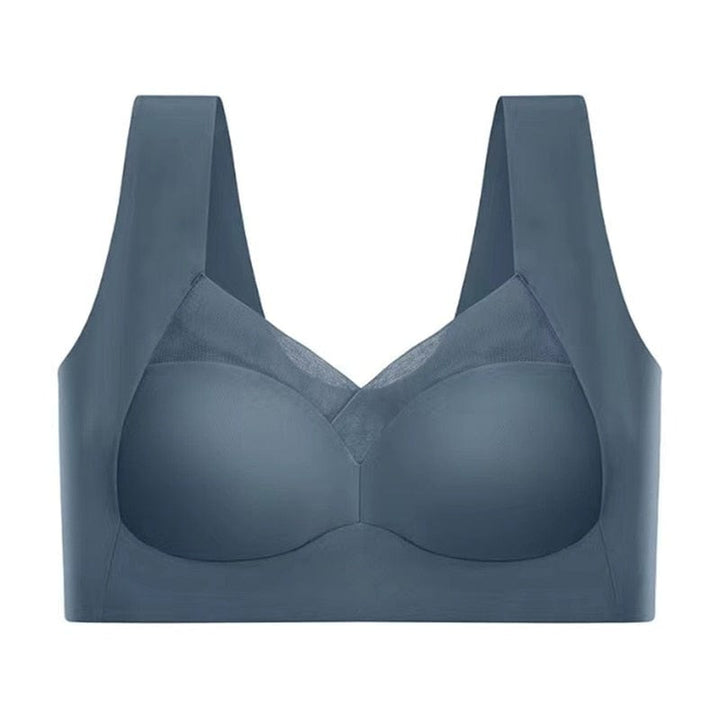 Damen Push-up BH ohne Bügel | Atmungsiver Komfort-BH mit breitem Rückenband | Formender Halt &amp; glatte Silhouette | S–5XL