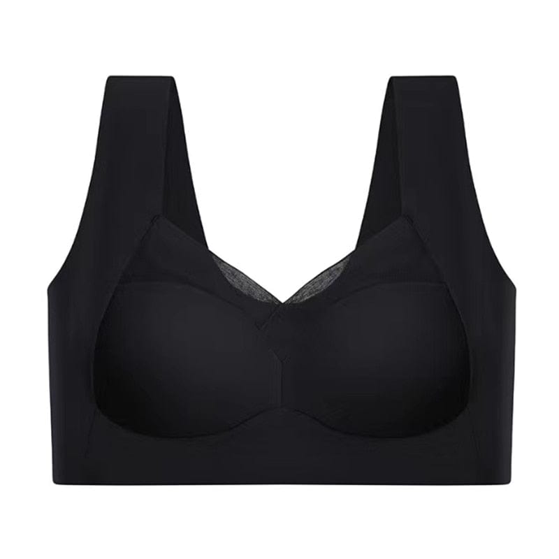 Damen Push-up BH ohne Bügel | Atmungsiver Komfort-BH mit breitem Rückenband | Formender Halt &amp; glatte Silhouette | S–5XL