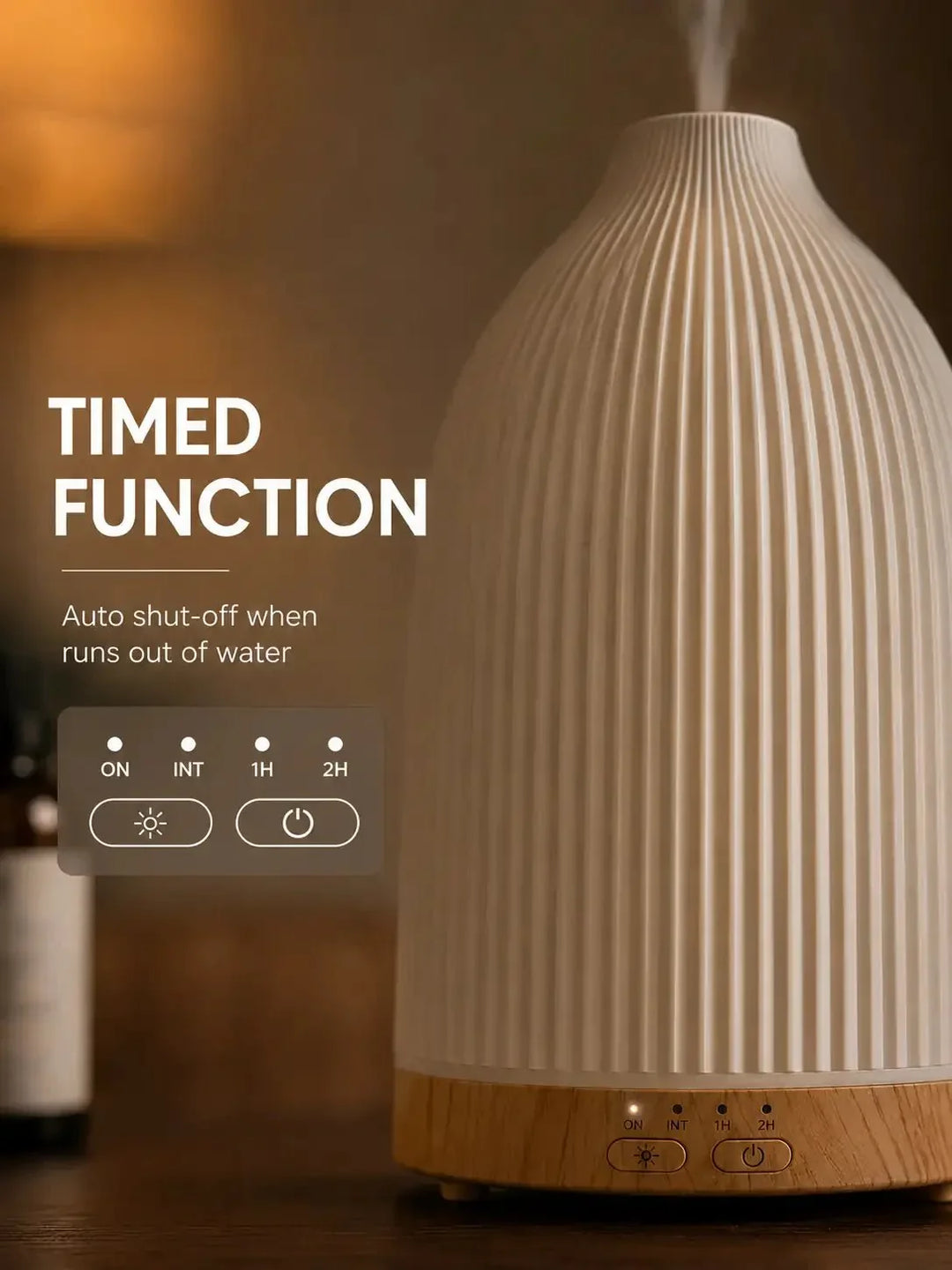 Aroma Diffuser | Ultraschall-Diffuser mit 100 ml Wassertank und Ambientelicht