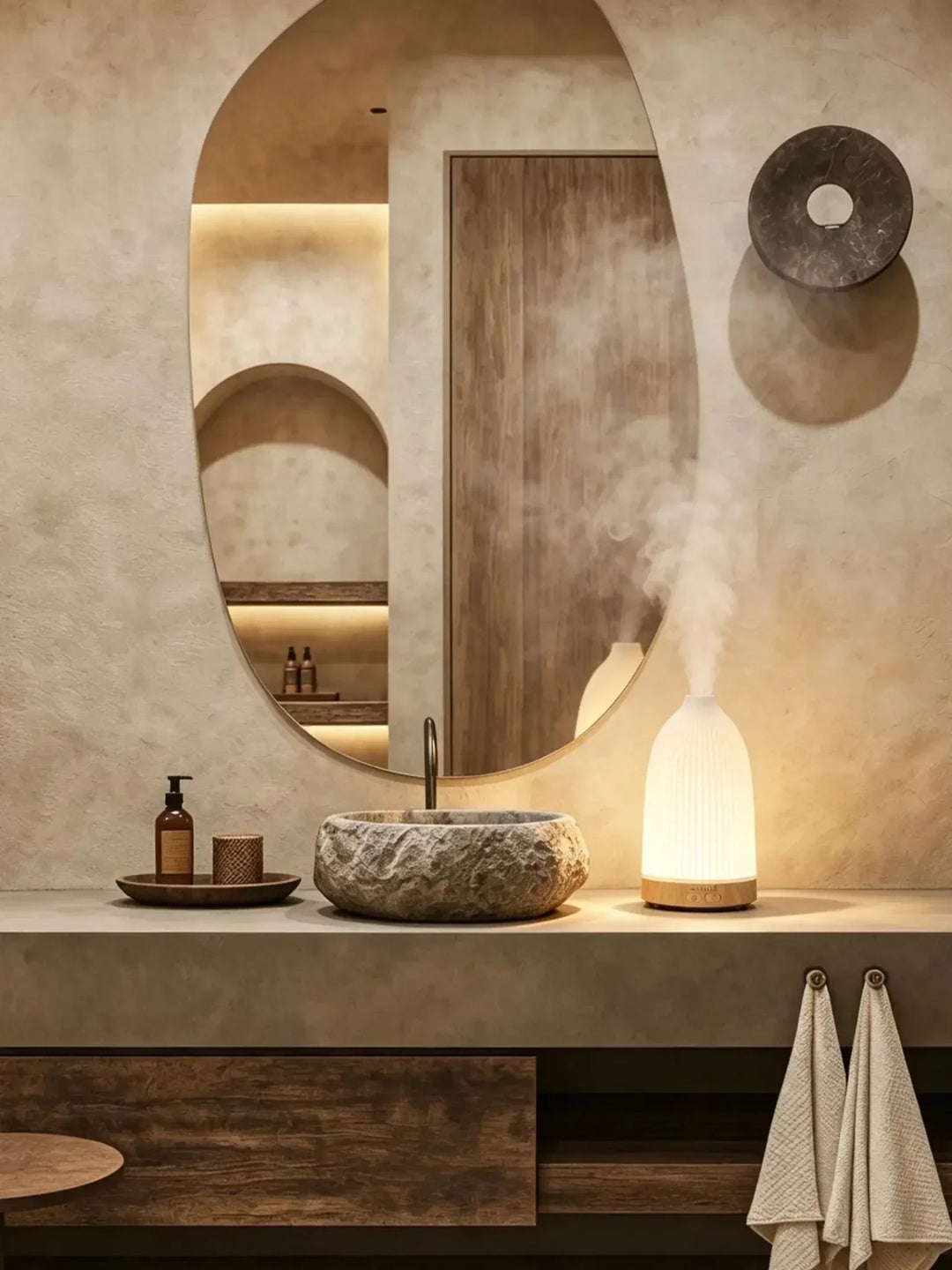 Aroma Diffuser | Ultraschall-Diffuser mit 100 ml Wassertank und Ambientelicht