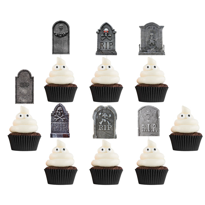 GespenstischeAufsätze™ Tombcake Halloween cupcake díszek