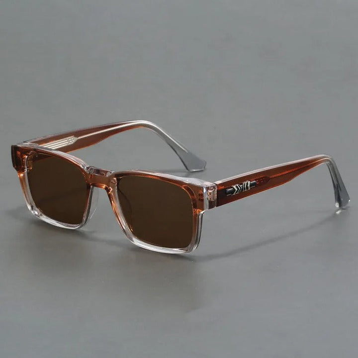 Retro Sonnenbrille Unisex | Eckige Vintage-Sonnenbrille mit UV-Schutz für Damen und Herren