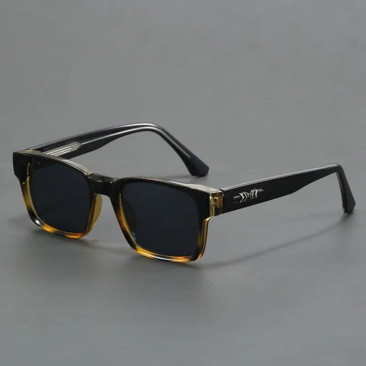 Retro Sonnenbrille Unisex | Eckige Vintage-Sonnenbrille mit UV-Schutz für Damen und Herren