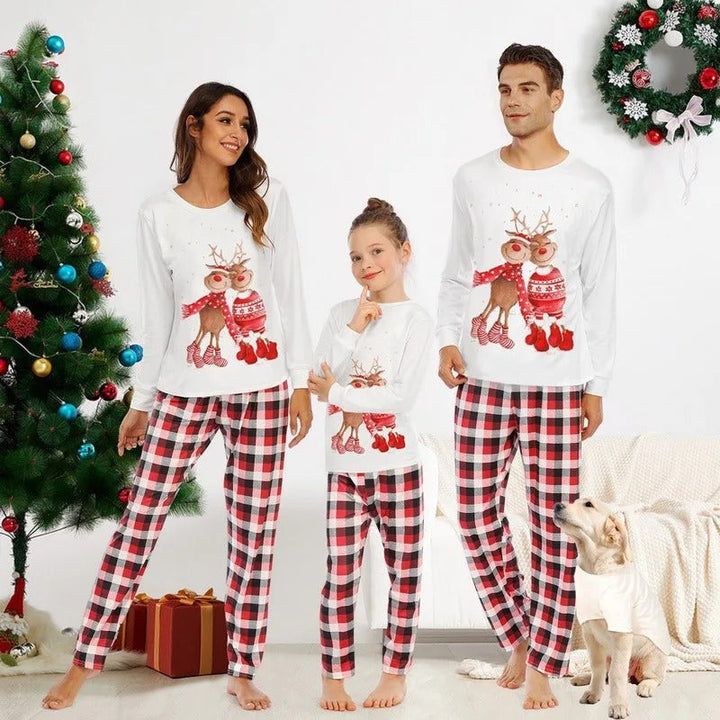 Weihnachtspyjama für die ganze Familie | Weiche, warme Schlafanzüge im Partnerlook für Weihnachtsmorgen und Familienfotos