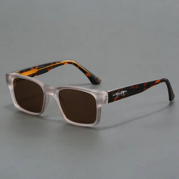 Retro Sonnenbrille Unisex | Eckige Vintage-Sonnenbrille mit UV-Schutz für Damen und Herren