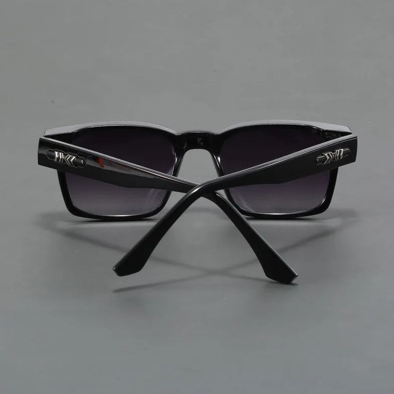 Retro Sonnenbrille Unisex | Eckige Vintage-Sonnenbrille mit UV-Schutz für Damen und Herren