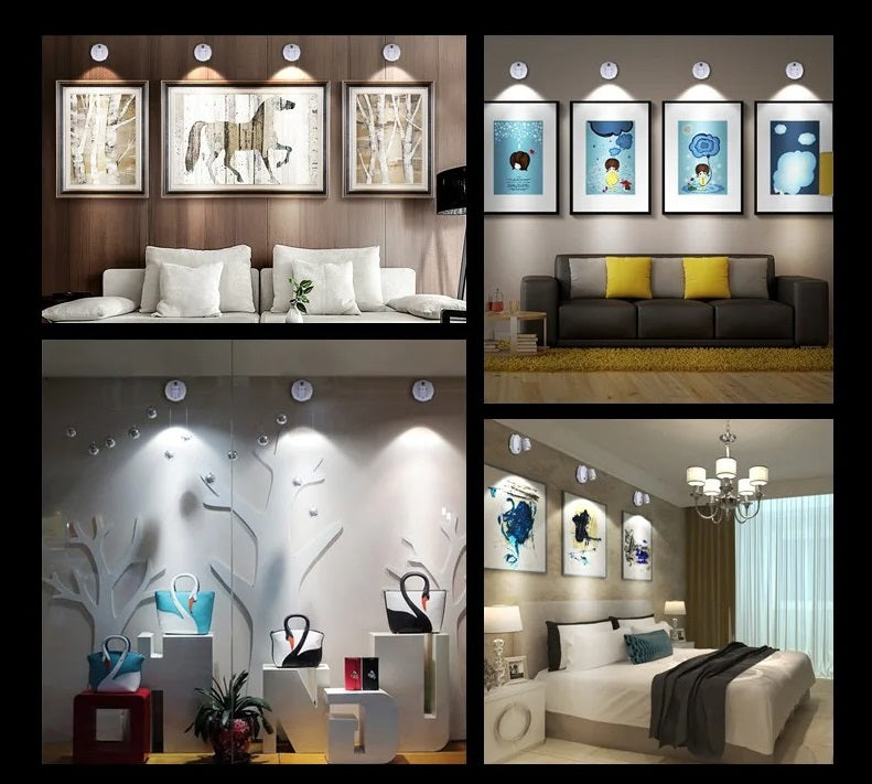 Cordless LED Floodlight with Remote Control &amp; Timer | Dimmable Warm Light for Living Room, Hallway &amp; Bedroom | Buy 1 Get 1 Free