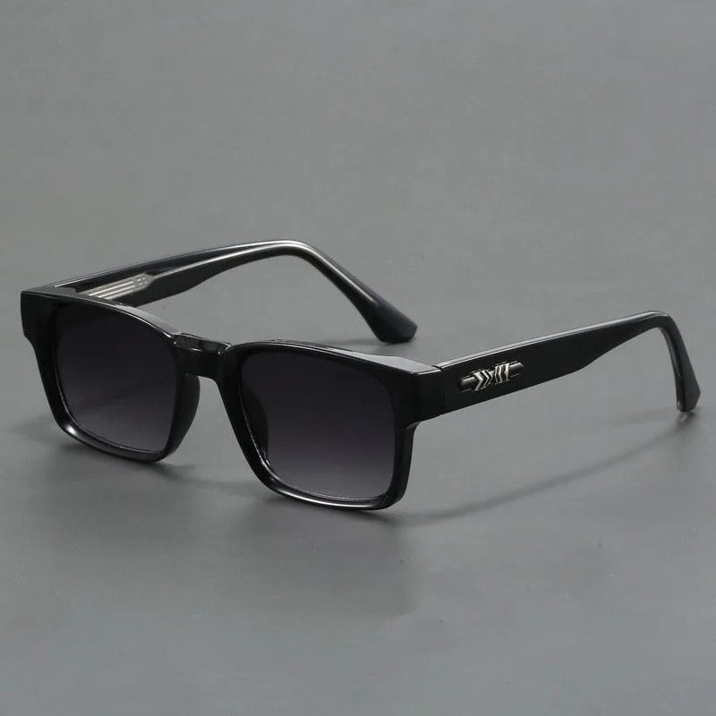 Retro Sonnenbrille Unisex | Eckige Vintage-Sonnenbrille mit UV-Schutz für Damen und Herren