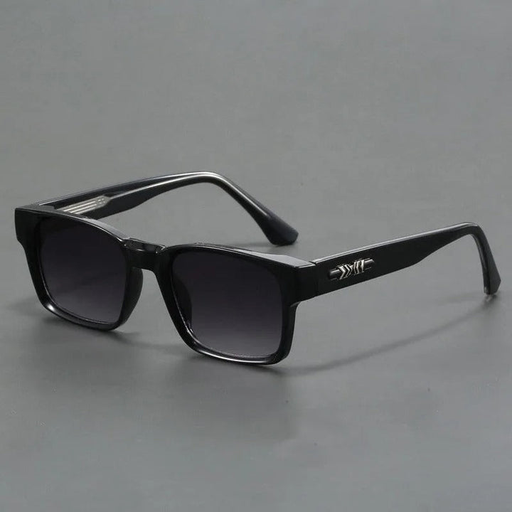 Retro Sonnenbrille Unisex | Eckige Vintage-Sonnenbrille mit UV-Schutz für Damen und Herren