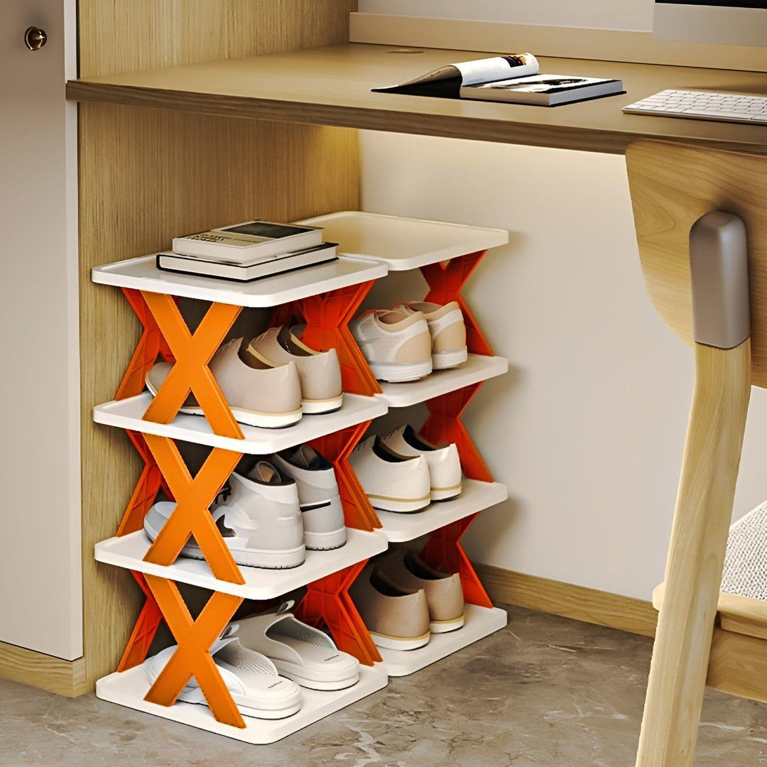 Faltbares Schuhregal mit 3–7 Ebenen | Platzsparender Schuh-Organizer | Multifunktionale Aufbewahrung für Flur &amp; Schlafzimmer