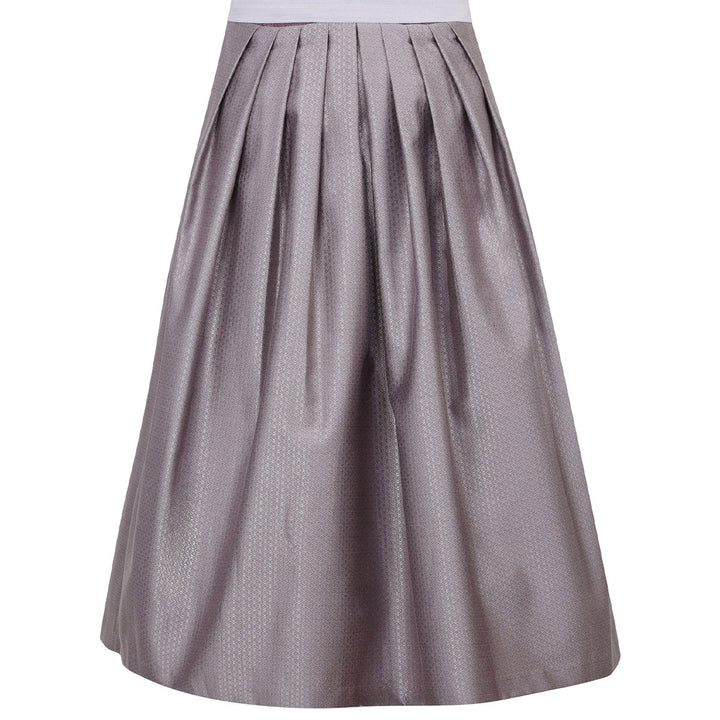 Damen Dirndl Pflaume | Midi Samtdirndl mit Herzausschnitt, abnehmbaren Flügelärmeln und 70 cm Rocklänge