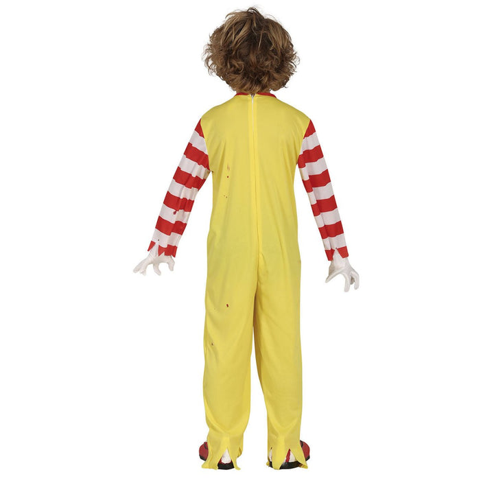 Jungen Halloween Kostüm Killer | Jumpsuit mit Krawatte für Halloween, Horrorparty, Karneval und gruselige Mottopartys