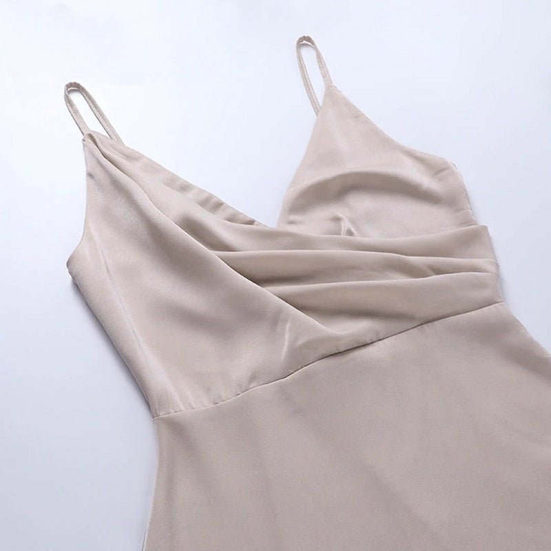 Robe longue élégante pour femmes | Décolleté en V, coupe ajustée | Fente à la cuisse, stylée pour le soir et les occasions spéciales