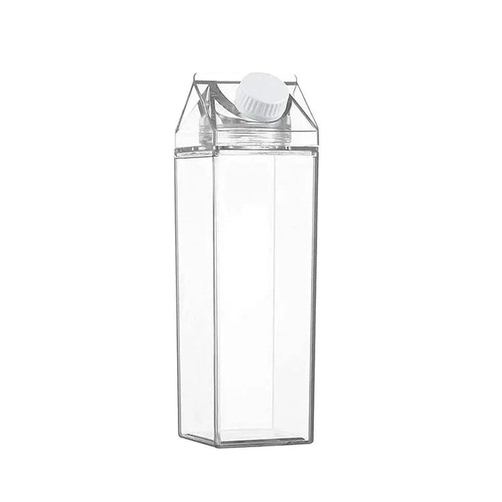 Juomapullo maitopakkauksen muotoilulla 500/1000 ml – HydraCube | 100 % vuotamaton, BPA-vapaa | Täyttömäärä heti näkyvissä