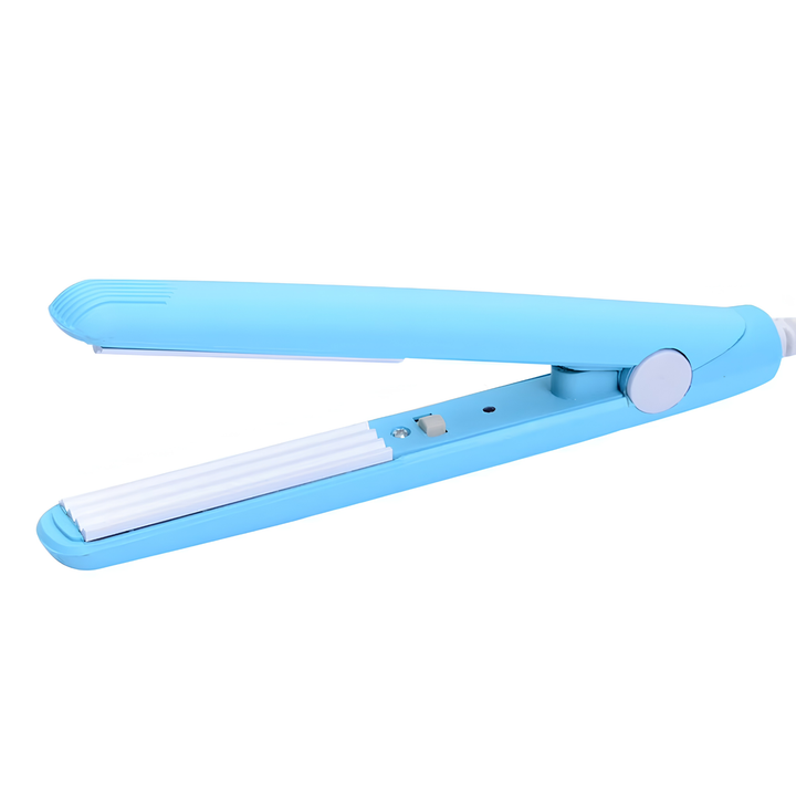 Mini-Lockenstab &amp; Glätteisen 2-in-1 aus Keramik | 190°C konstante Temperatur | Reisegröße 16,5 cm | Für Locken &amp; glattes Haar