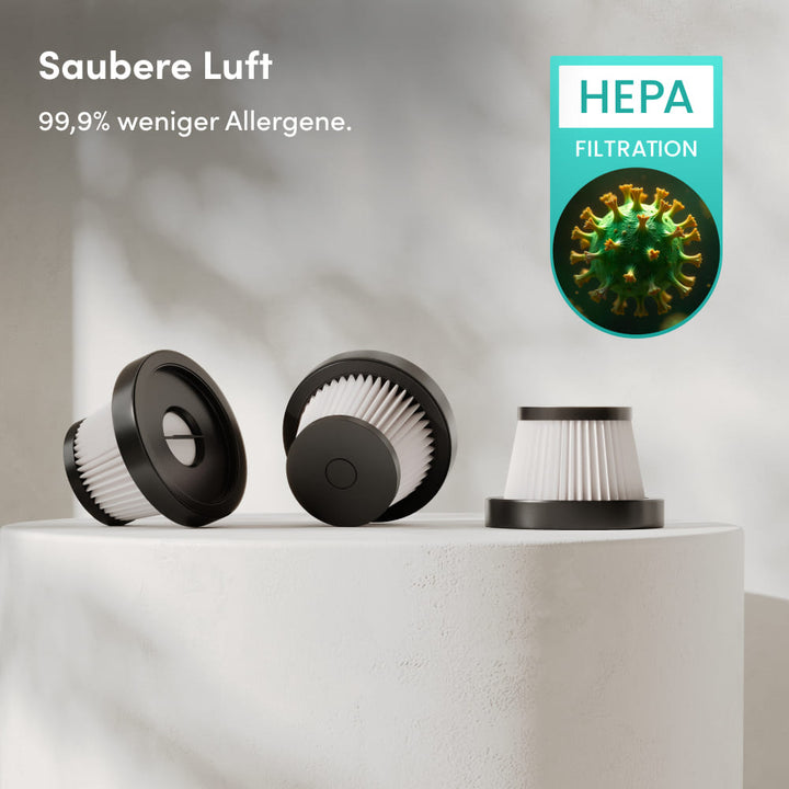 Handstaubsauger | Komplettset mit Multifunktionsdüse und HEPA-Filter