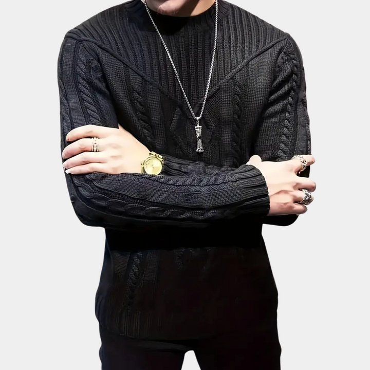 Herren Winterpullover warm und atmungsaktiv | Bequemer Pullover mit vielseitigem Design für Alltag, Freizeit und besondere Anlässe