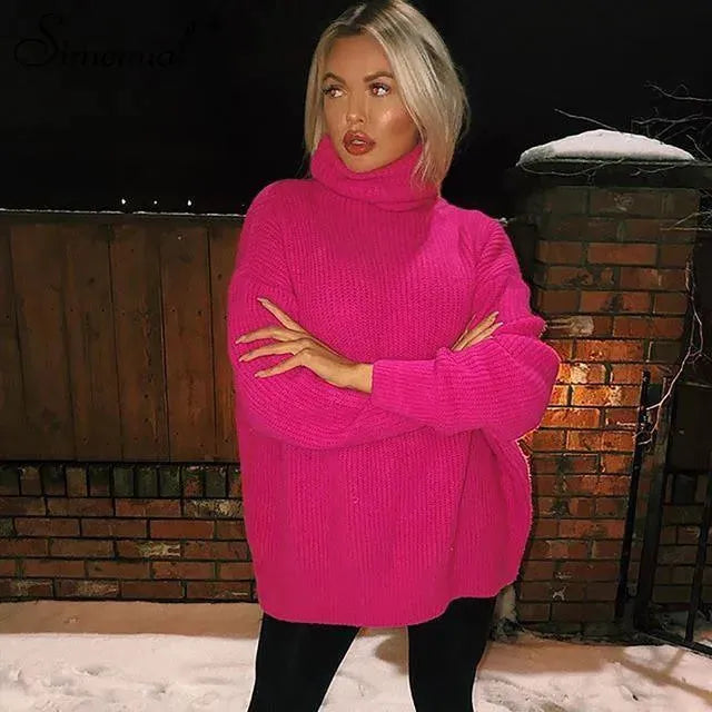 Damen Rollkragenpullover Winter | Warmer klassischer Pullover mit engem Rollkragen für Layering, Alltag und gemütliche Winterlooks