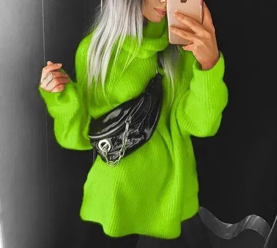 Damen Rollkragenpullover Winter | Warmer klassischer Pullover mit engem Rollkragen für Layering, Alltag und gemütliche Winterlooks