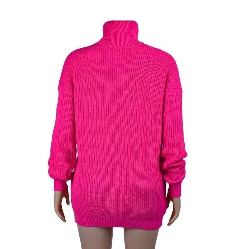 Damen Rollkragenpullover Winter | Warmer klassischer Pullover mit engem Rollkragen für Layering, Alltag und gemütliche Winterlooks