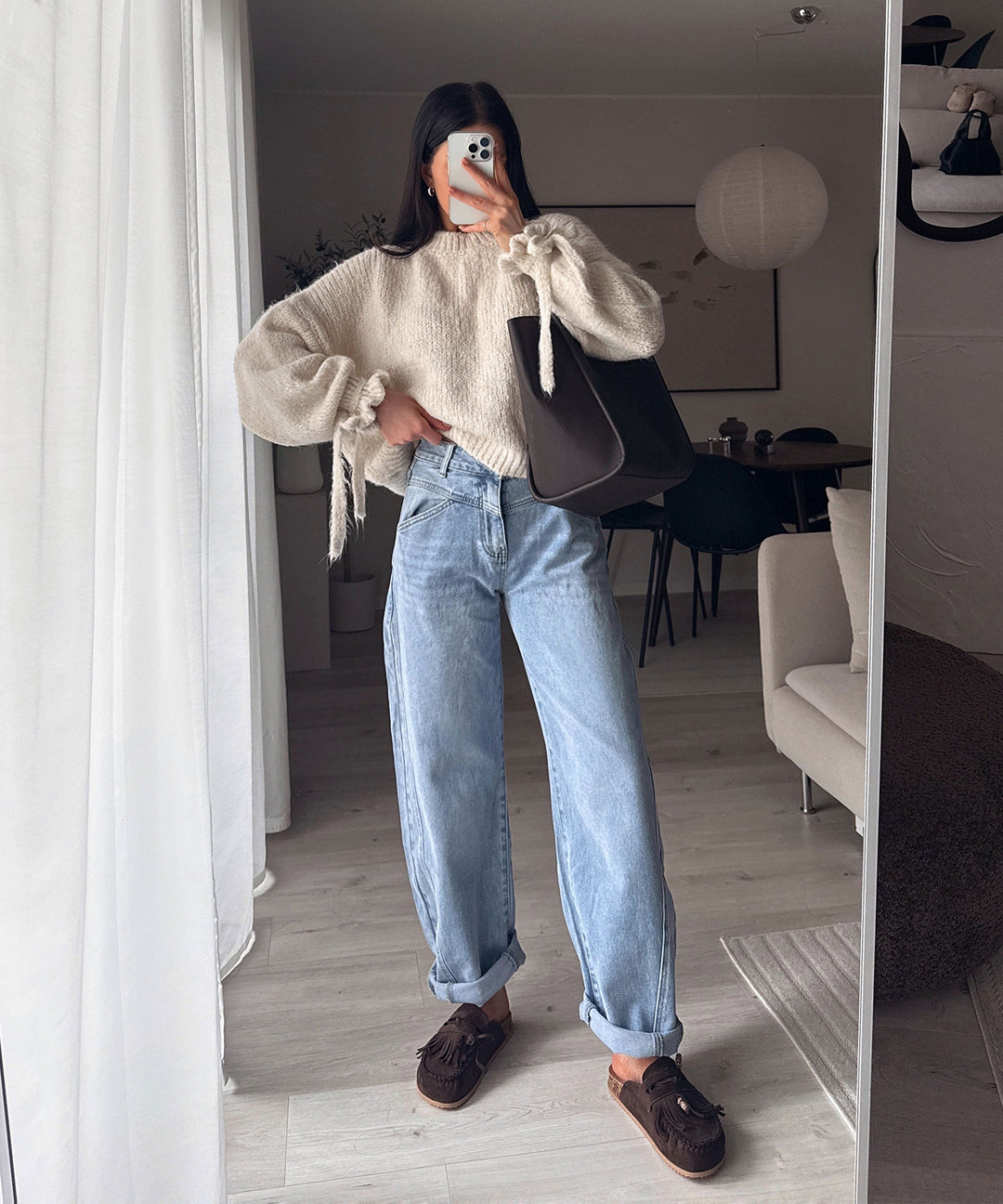 Barrel Jeans Damen | Stretch Jeans mit lockerer Passform