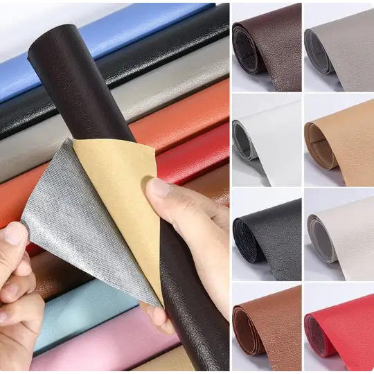 Lederreparaturset | Selbstklebende Patches 50 × 138 cm für Sofa, Autositze, Taschen und weitere Oberflächen