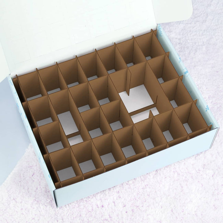 Adventskalender zum Befüllen mit Foto | Personalisierter Weihnachtskalender mit 24 Türchen, eigenem Fotodruck und Steckinlay