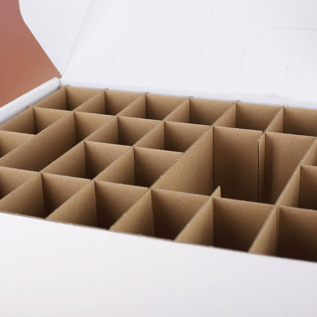 Adventskalender zum Befüllen mit Namen | Personalisierter Weihnachtskalender mit 24 Türchen, Lebkuchenmotiv und Zuckerstangen