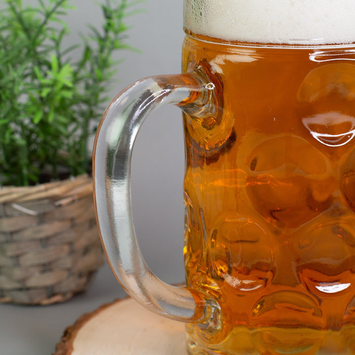 Bierseidel mit Gravur | Personalisierter Bierkrug mit Name in 1 l, 0,5 l oder 4 cl als Geschenk für Bierkenner