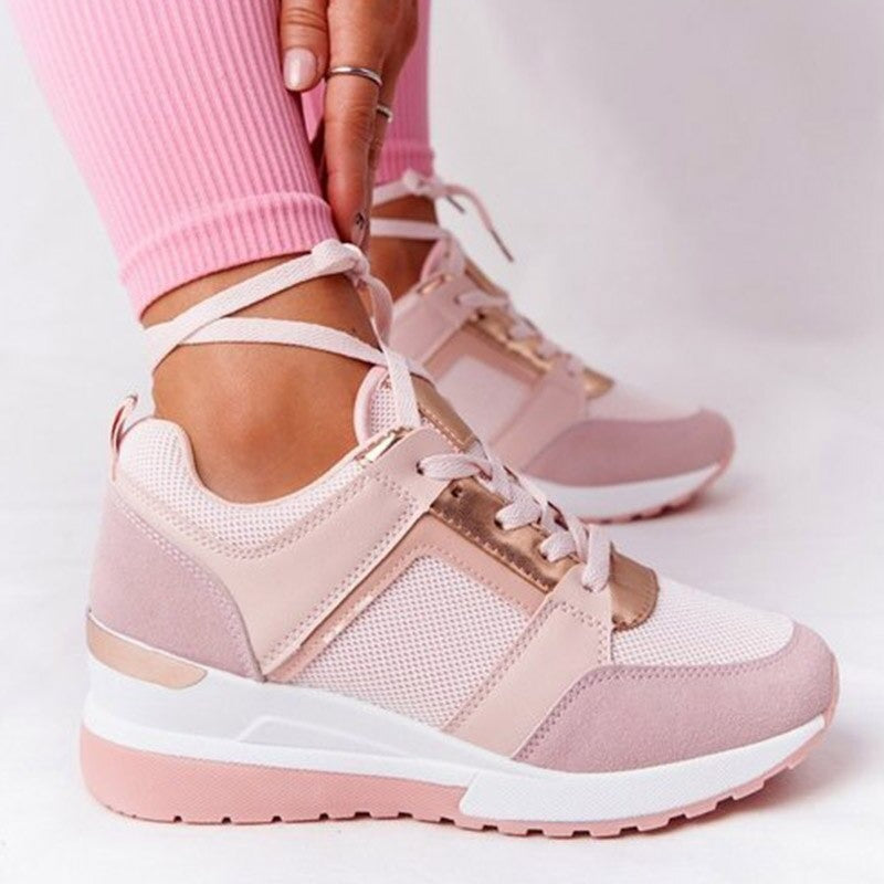 Damen Sneaker Bequem &amp; Modisch | Alltagsschuhe mit Dämpfung &amp; Rutschfester Sohle | Leichte Freizeitschuhe für Jeden Tag