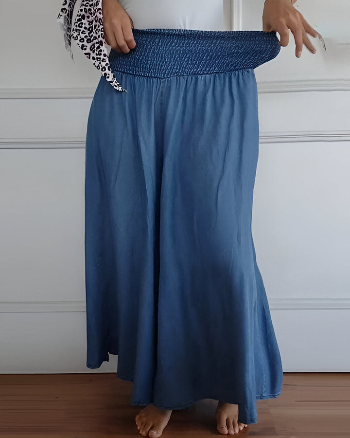 Maha Pantalon™ - Breite Hosenbeine mit elastischem Bund