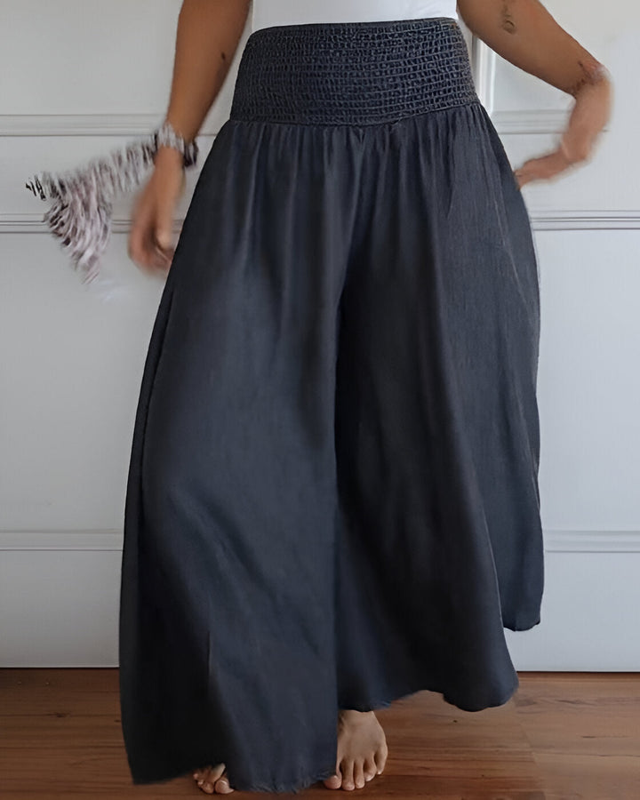 Maha Pantalon™ - Breite Hosenbeine mit elastischem Bund