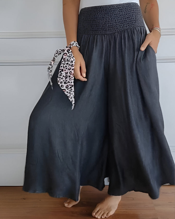 Maha Pantalon™ - Breite Hosenbeine mit elastischem Bund
